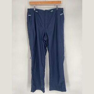 Vintage Old Navy Mens Track Pants Mens M Navy Blue Y2K Baggy Skater Paratrooper